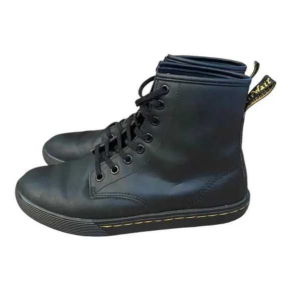Dr. Martens Sheridan Black Combat Work Boots Women's US 6 Lace Up Leather - Picture 12 of 12